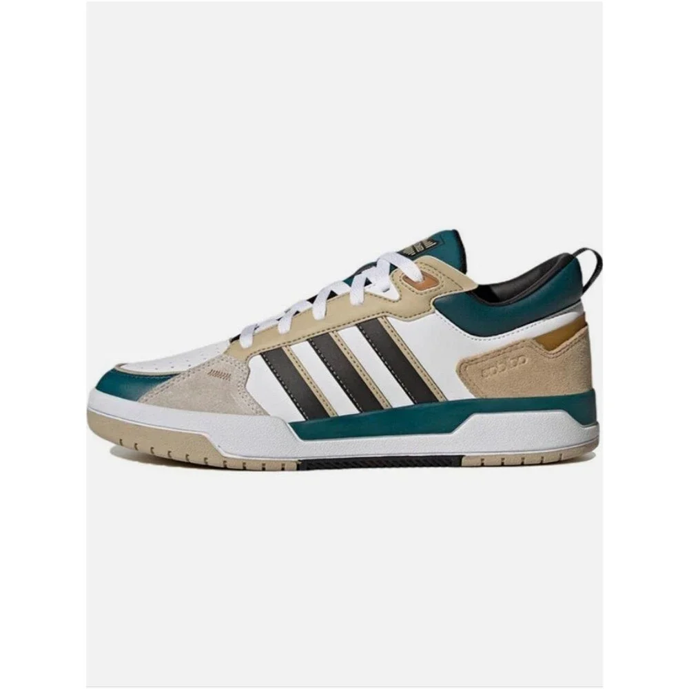 Adidas Neo 100DB White Bluegreen Light Brown GX7145 Size 10.5